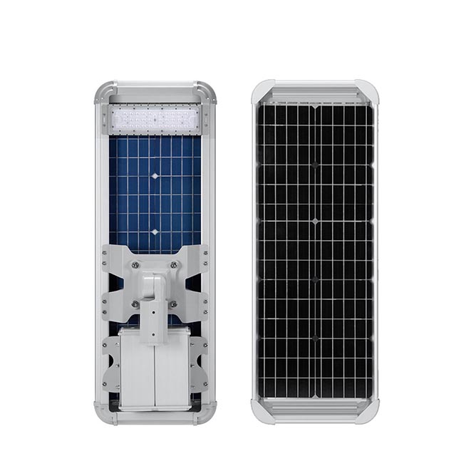 Double-sided Charging Outdoor Waterproof Aluminium Housing Led Solar Street Light All in One NS-40W